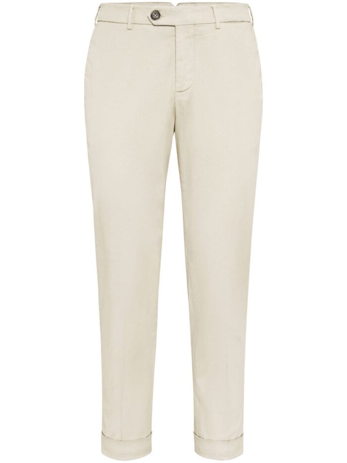 BRUNELLO CUCINELLI PANTALONI AVORIO  -  IVORY