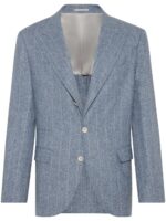 BRUNELLO CUCINELLI GIACCA AZZURRA - LIGHT BLUE