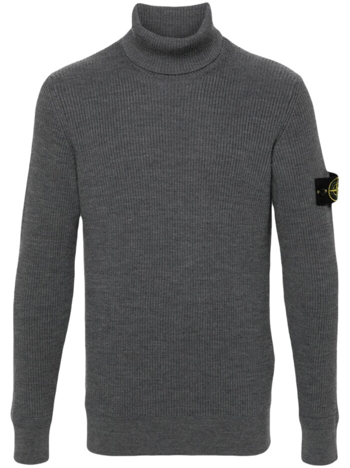 STONE ISLAND MAGLIA GRIGIO (coll.: A24) - ref: 8115552C2 V0M67 100% LANA  MODELLO CM185 - TAGLIA/SIZE: L