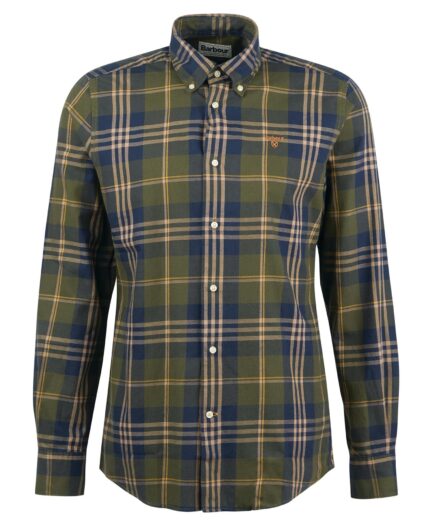 BARBOUR CAMICIA VERDE OLIVA