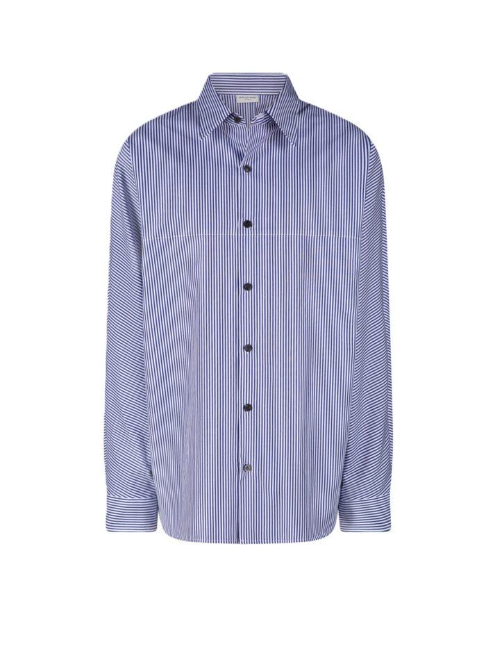 DRIES VAN NOTEN CAMICIA BIANCO/BLU