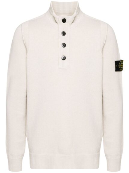 STONE ISLAND MAGLIA AVORIO