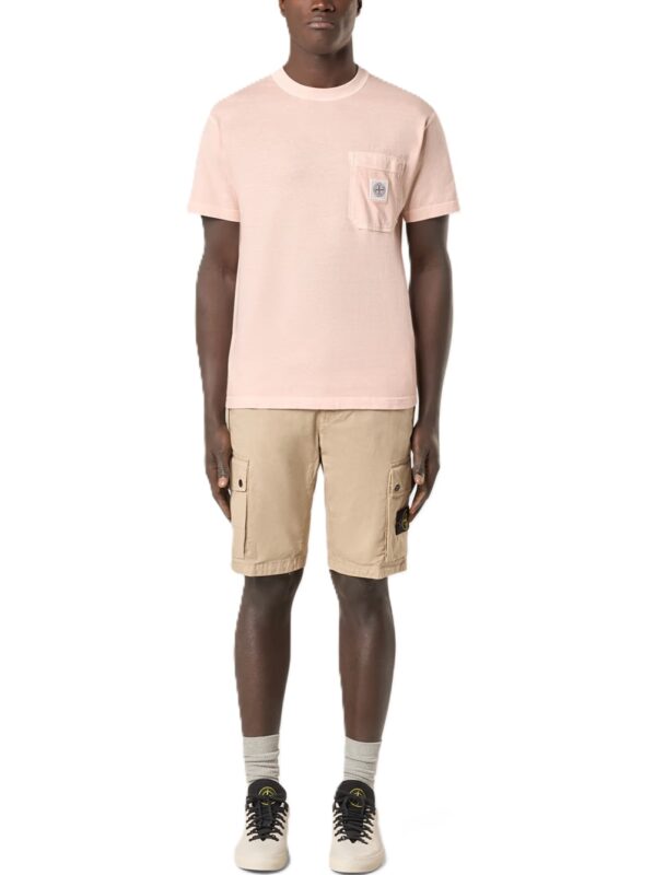 STONE ISLAND T-SHIRT ROSA