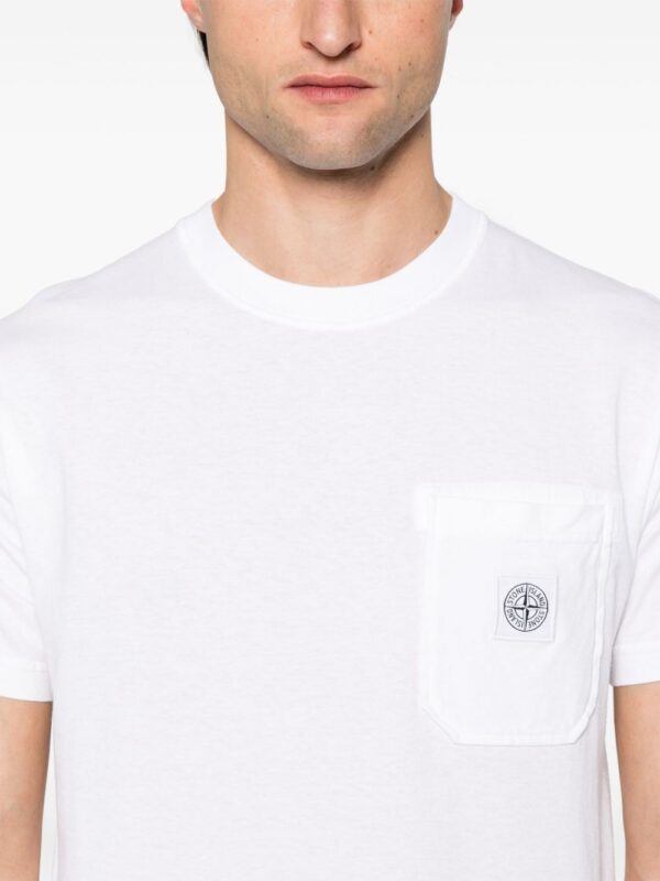 STONE ISLAND T-SHIRT BIANCO