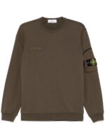 STONE ISLAND FELPA VERDE TERRA