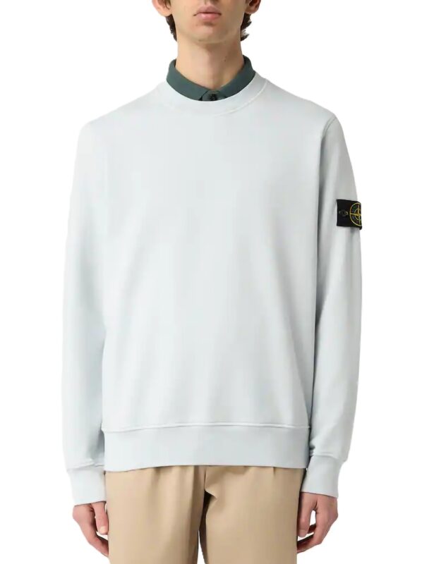STONE ISLAND MAGLIA CELESTE