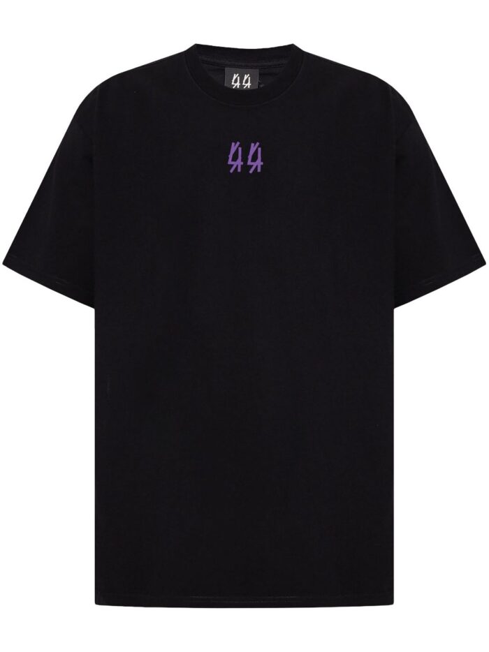 44 LABEL T-SHIRT NERO/BLU