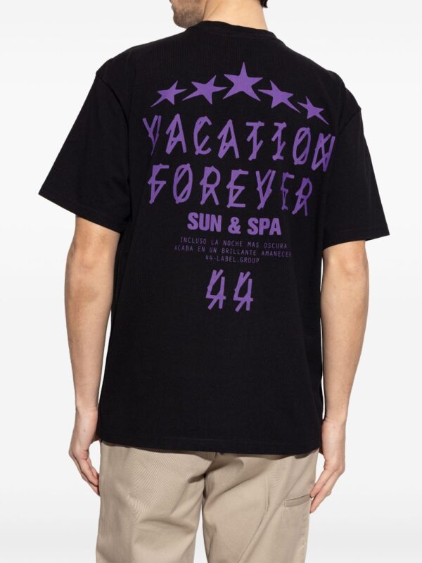 44 LABEL T-SHIRT NERO/BLU VACATION TEE