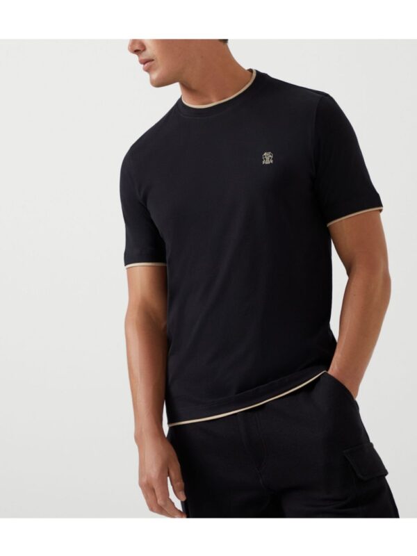 BRUNELLO CUCINELLI T-SHIRT NERO