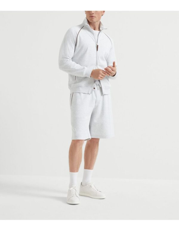 BRUNELLO CUCINELLI T-SHIRT GRIGIO CHIARO