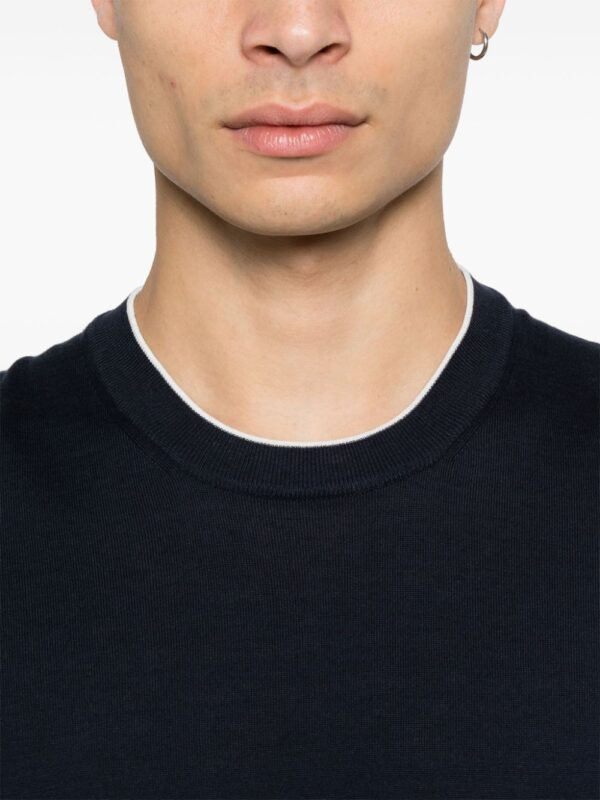 BRUNELLO CUCINELLI T-SHIRT BLU