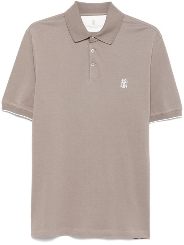 BRUNELLO CUCINELLI POLO NOCCIOLA