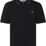 BRUNELLO CUCINELLI POLO NERO
