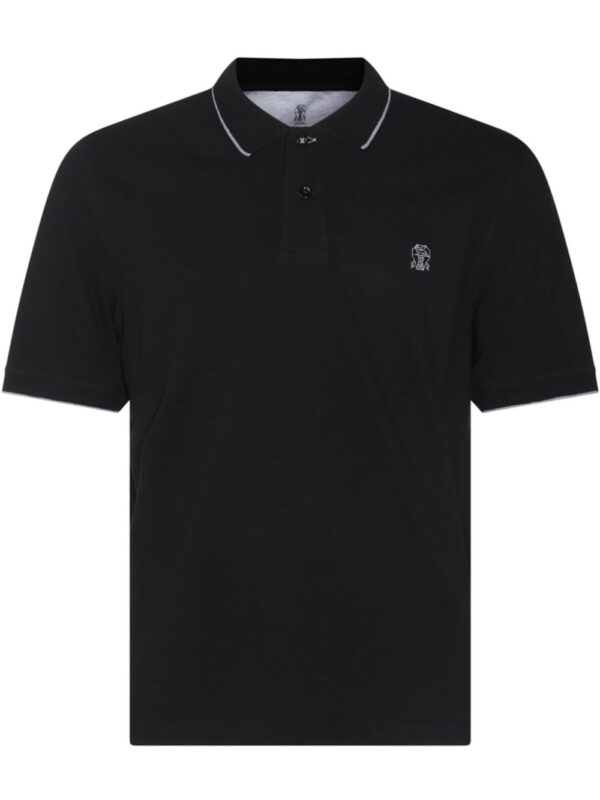 BRUNELLO CUCINELLI POLO NERO