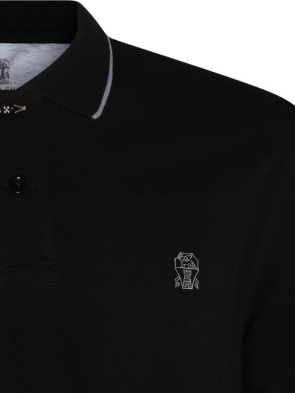 BRUNELLO CUCINELLI POLO NERO