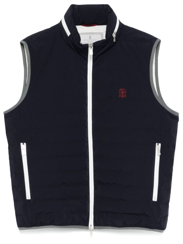 BRUNELLO CUCINELLI GIUBBOTTO BLU