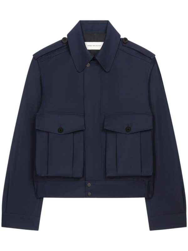 DRIES VAN NOTEN GIUBBOTTO BLU