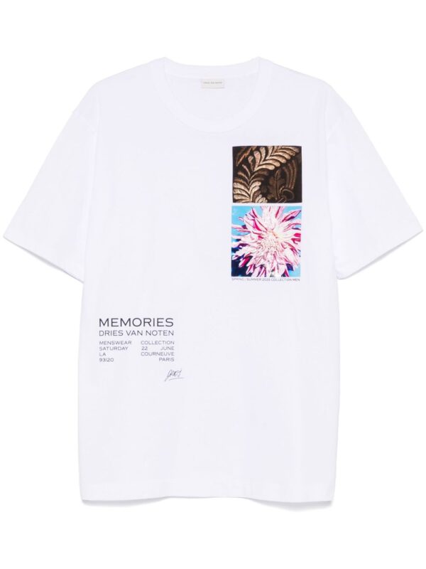 DRIES VAN NOTEN T-SHIRT BIANCO