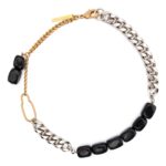 DRIES VAN NOTEN COLLANA PIETRE NERE