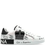 DOLCE & GABBANA SNEAKERS BIANCO/MULTICOLOR PORTOFINO