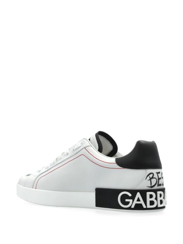 DOLCE & GABBANA SNEAKERS BIANCO/MULTICOLOR PORTOFINO