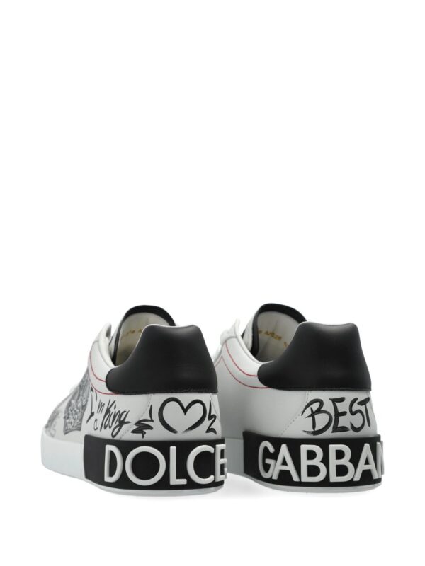 DOLCE & GABBANA SNEAKERS BIANCO/MULTICOLOR PORTOFINO
