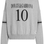 DOLCE&GABBANA FELPA GRIGIO MELANGE