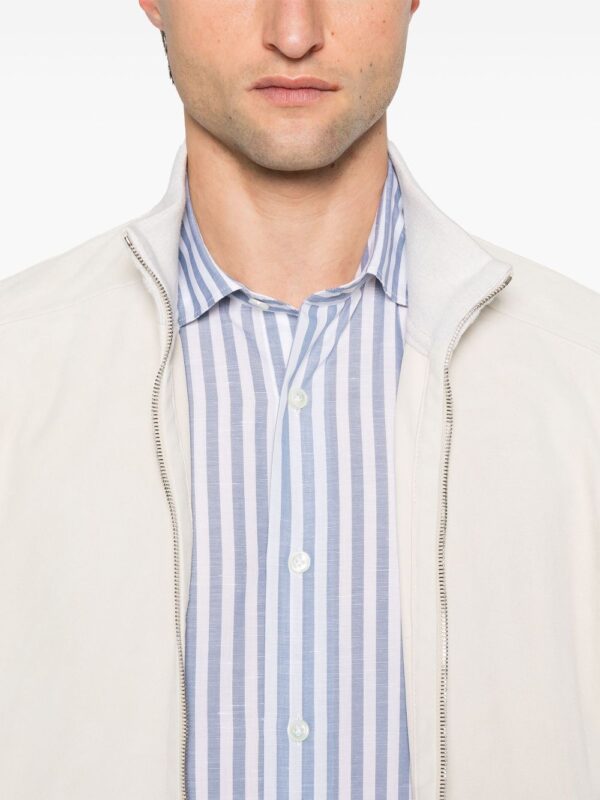 ELEVENTY CAMICIA DENIM BLU BIANCO