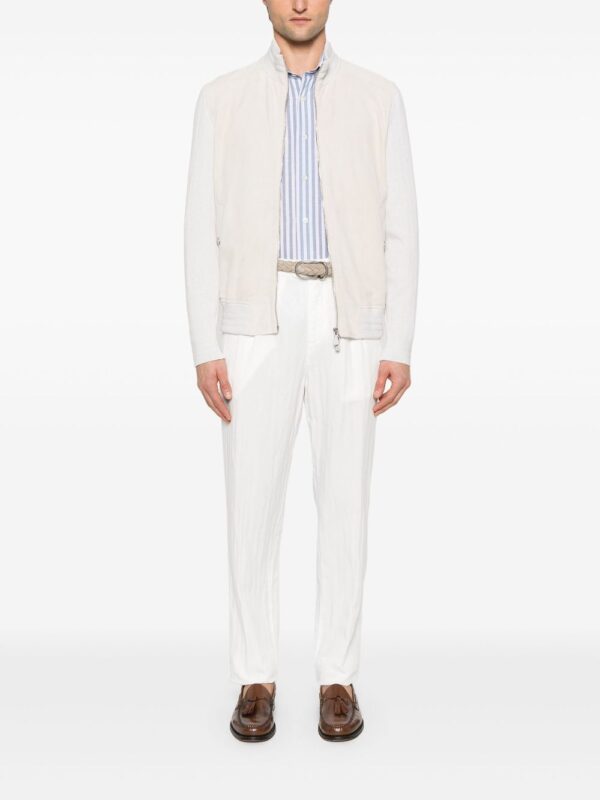 ELEVENTY CAMICIA DENIM BLU BIANCO
