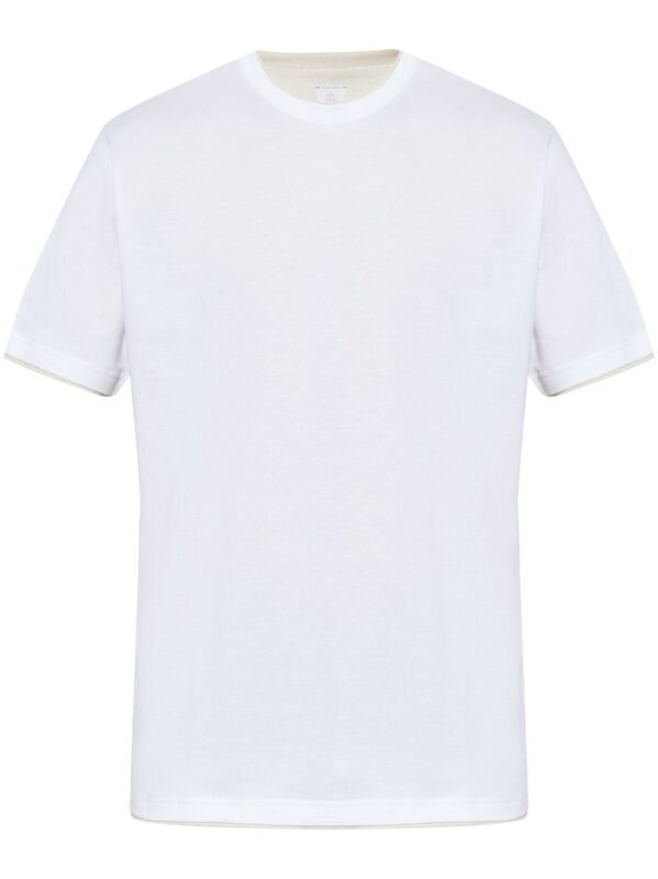 ELEVENTY T-SHIRT BIANCO BEIGE