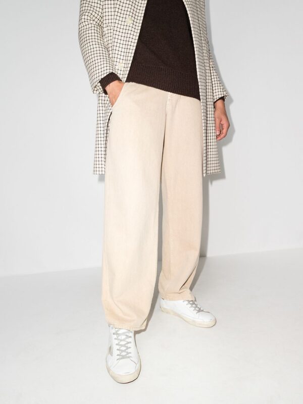 GOLDEN GOOSE SNEAKERS BIANCO/MARRONE