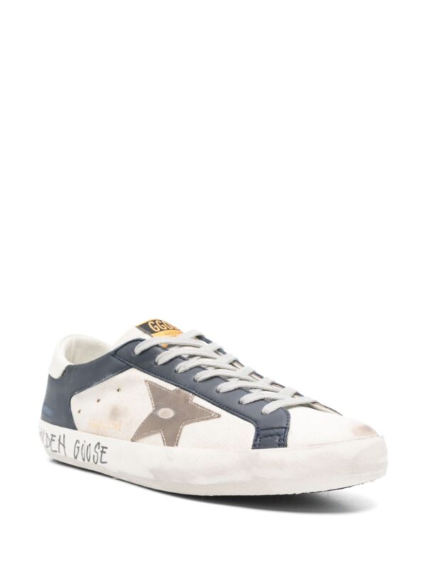 GOLDEN GOOSE SNEAKERS BIANCO/ BLU