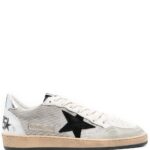 GOLDEN GOOSE SNEAKERS BIANCO/SILVER
