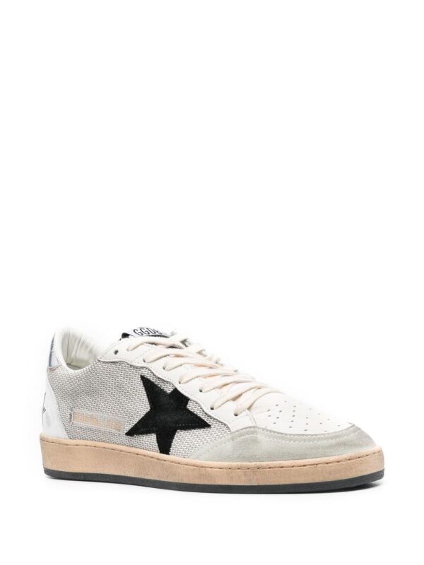 GOLDEN GOOSE SNEAKERS BIANCO/SILVER