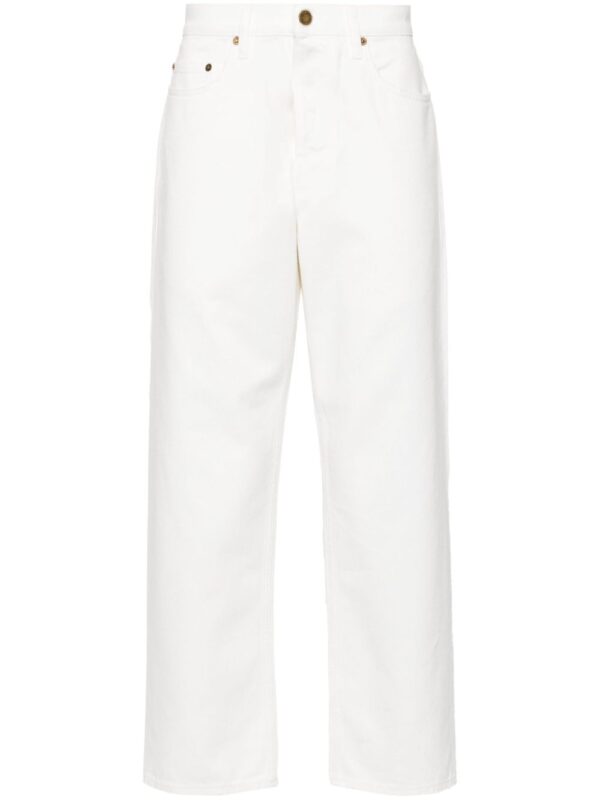 GOLDEN GOOSE PANTALONI BIANCO
