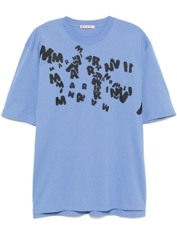 MARNI T-SHIRT AZZURRO