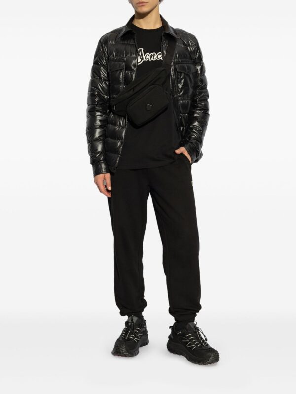 MONCLER T-SHIRT NERO LOGO