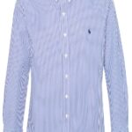 POLO RALPH LAUREN CAMICIA BLU/ BIANCO