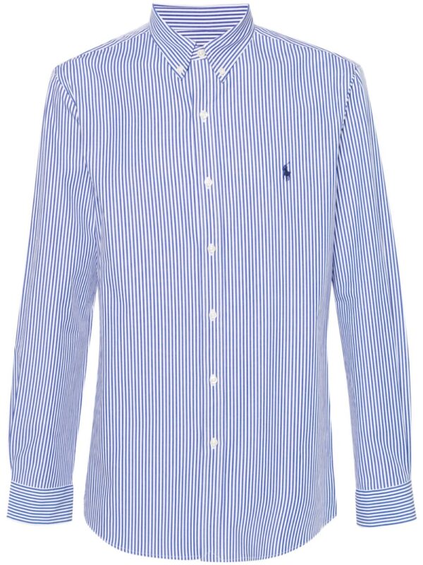 POLO RALPH LAUREN CAMICIA BLU/ BIANCO