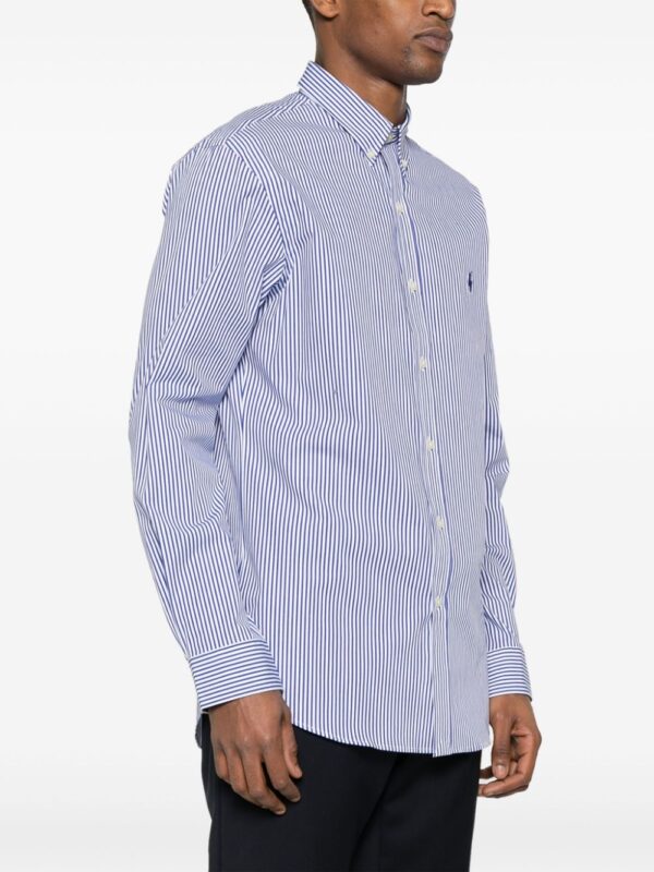 POLO RALPH LAUREN CAMICIA BLU/ BIANCO