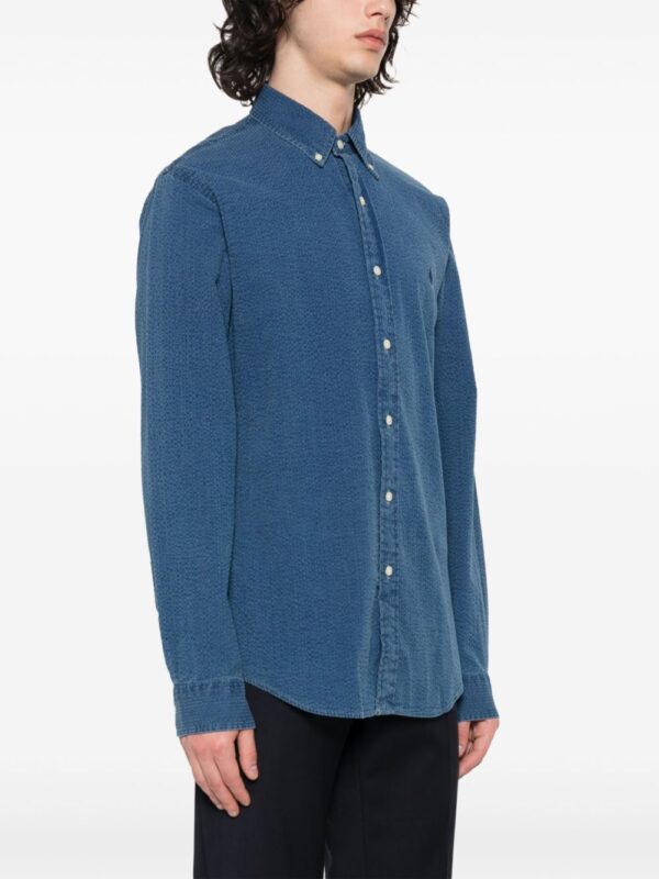 POLO RALPH LAUREN CAMICIA BLU DENIM