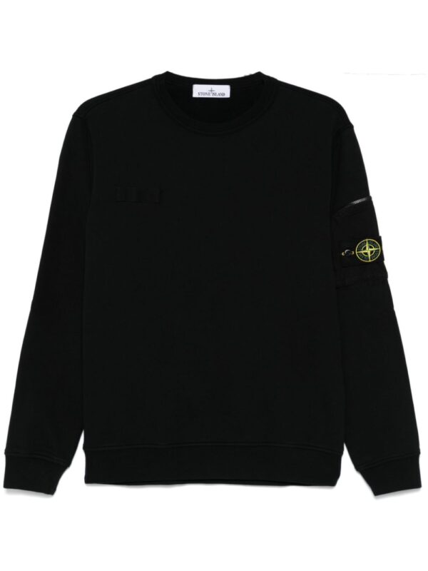 STONE ISLAND FELPA NERO