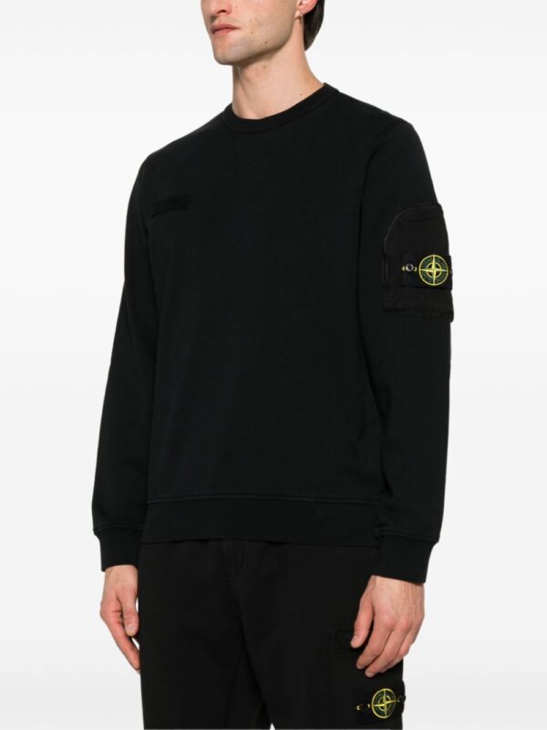 STONE ISLAND FELPA NERO