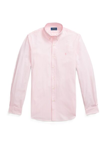 POLO RALPH LAUREN CAMICIA ROSA/BIANCO