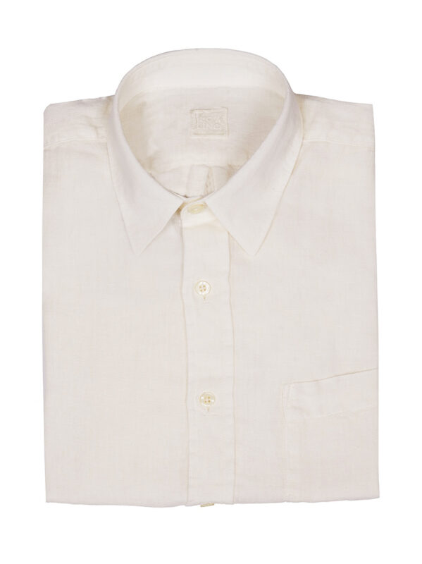 120% LINO CAMICIA AVORIO