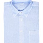 120% LINO CAMICIA AZZURRO