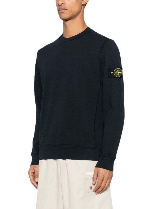 STONE ISLAND FELPA BLU