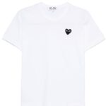 COMME DES GARCONS PLAY T-SHIRT BIANCO