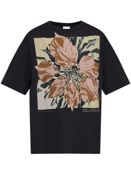 DRIES VAN NOTEN T-SHIRT NERO