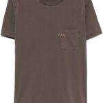 FAY T-SHIRT MARRONE